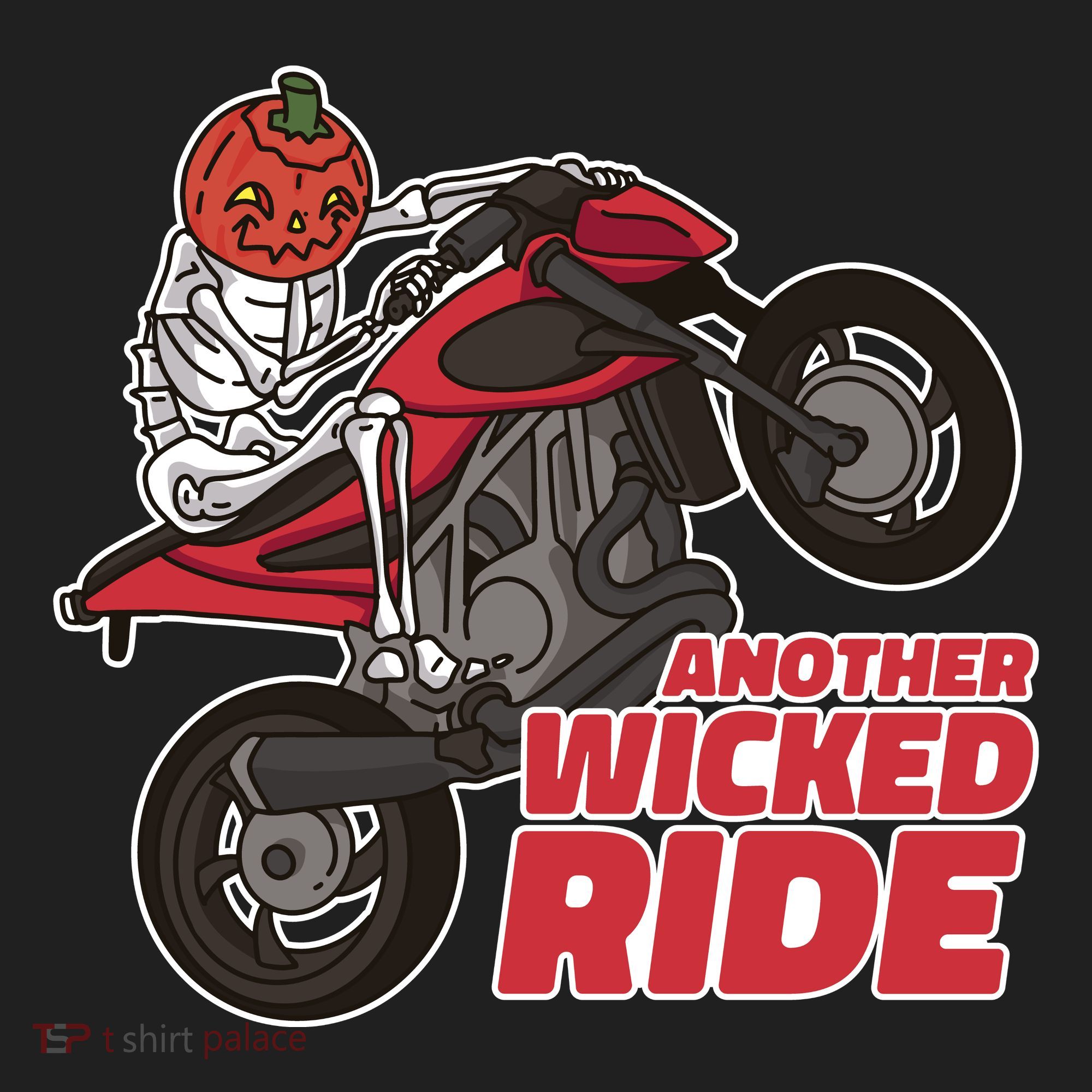Another Wicked Ride Pumpkin Golf Towel