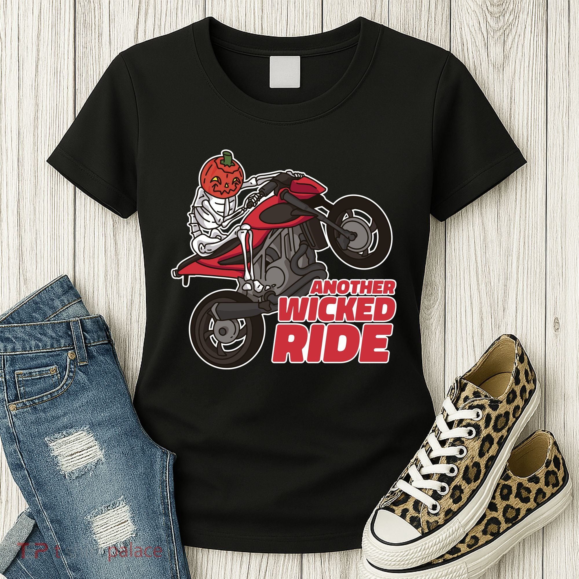 Another Wicked Ride Pumpkin Women's T-Shirt