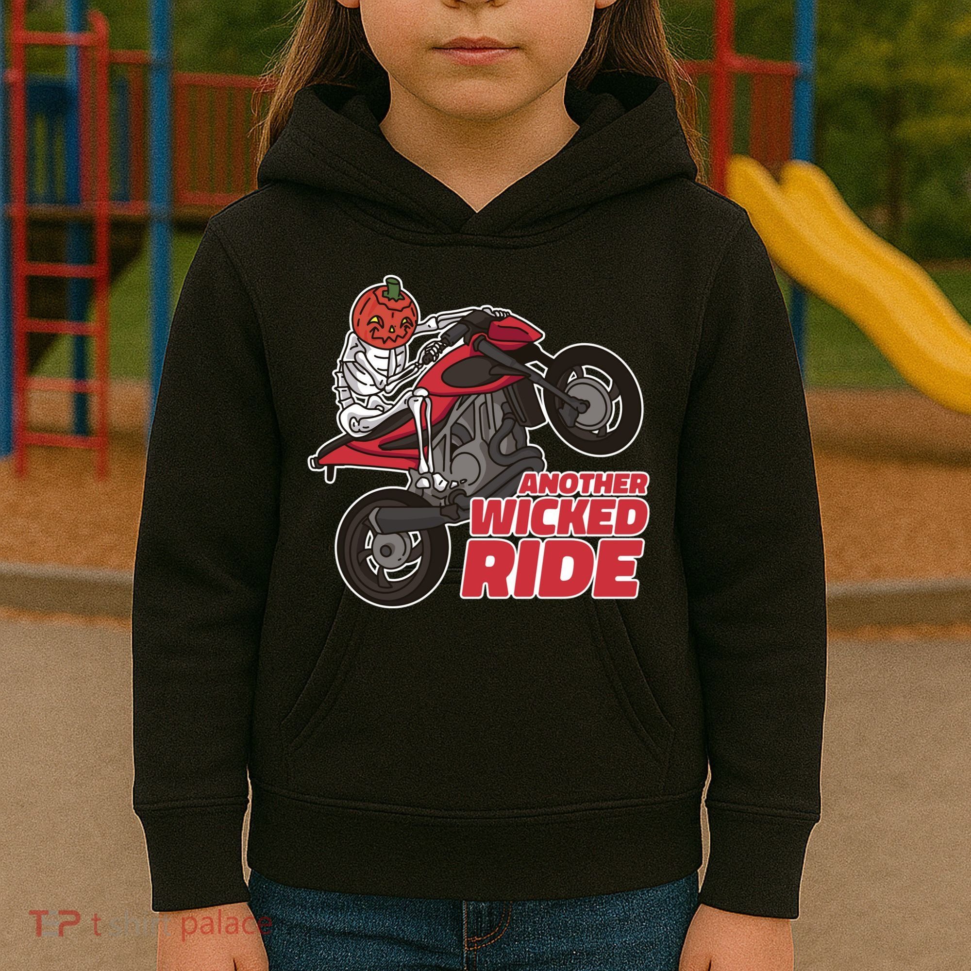 Another Wicked Ride Pumpkin Kids Hoodie