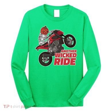 Another Wicked Ride Pumpkin Long Sleeve Shirt