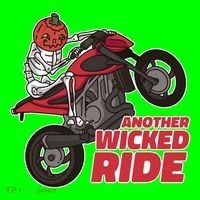 Another Wicked Ride Pumpkin Button thumb 1