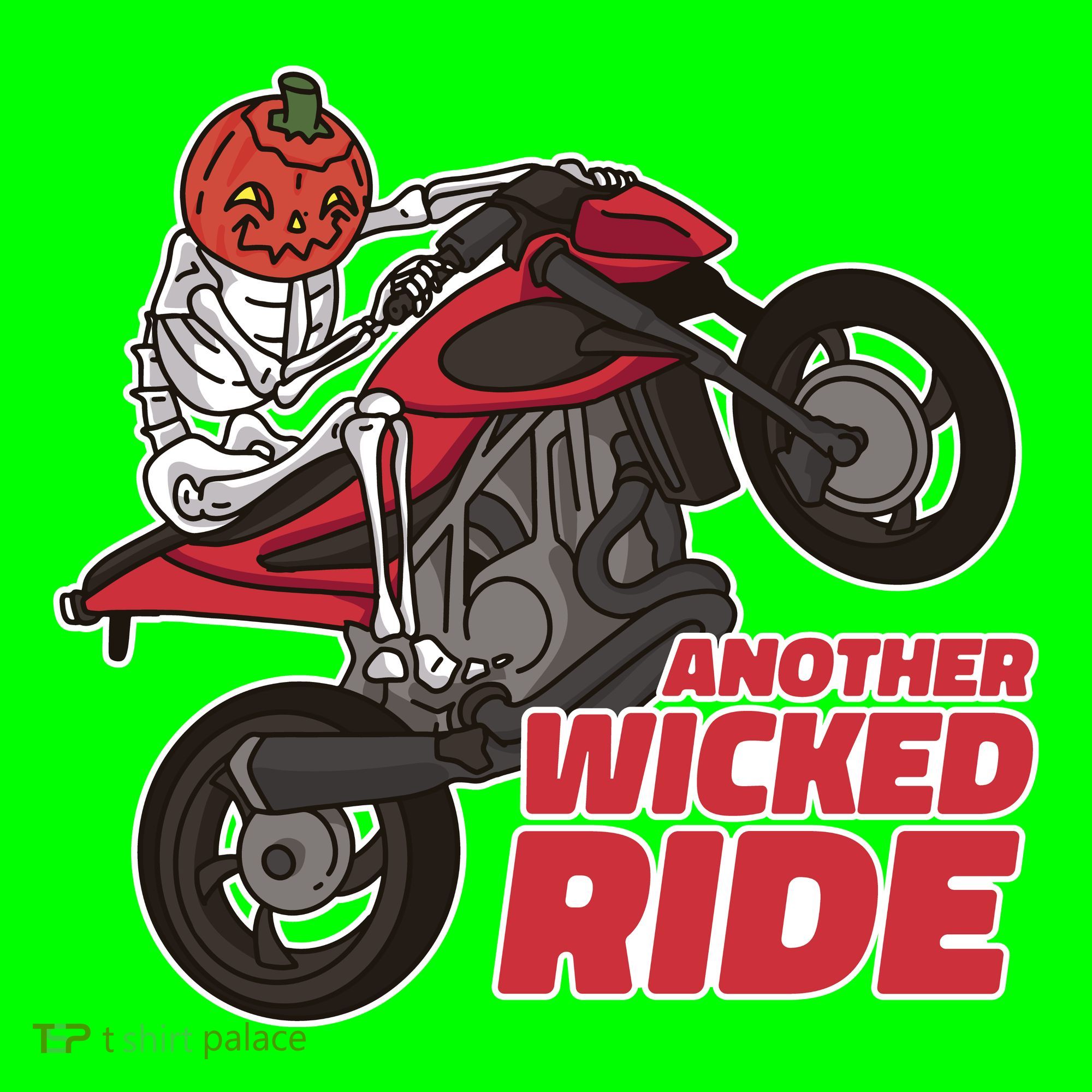 Another Wicked Ride Pumpkin Kids T-Shirt