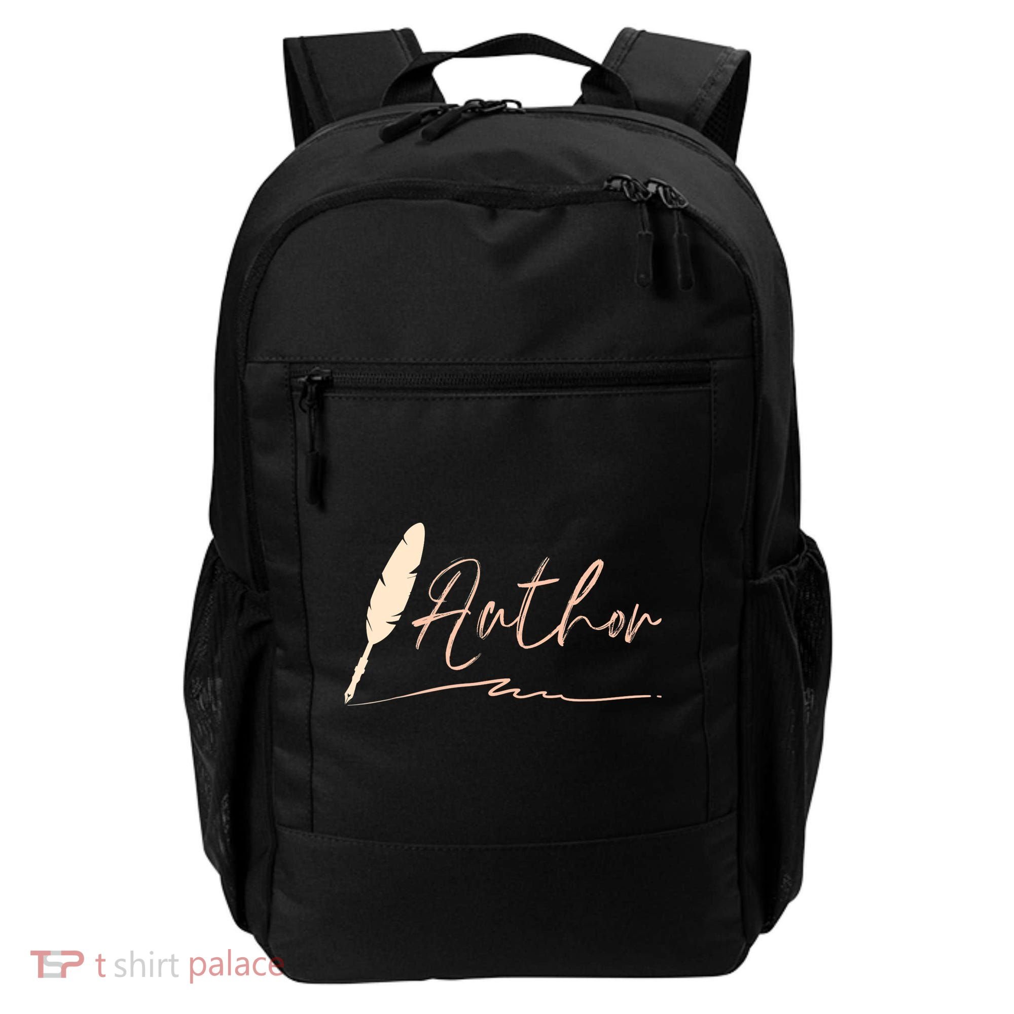 Author Writer Reading Books Literature Novel Chapter Library Backpack