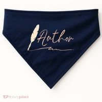 Author Writer Reading Books Literature Novel Chapter Library USA-Made Doggie Bandana thumb 0
