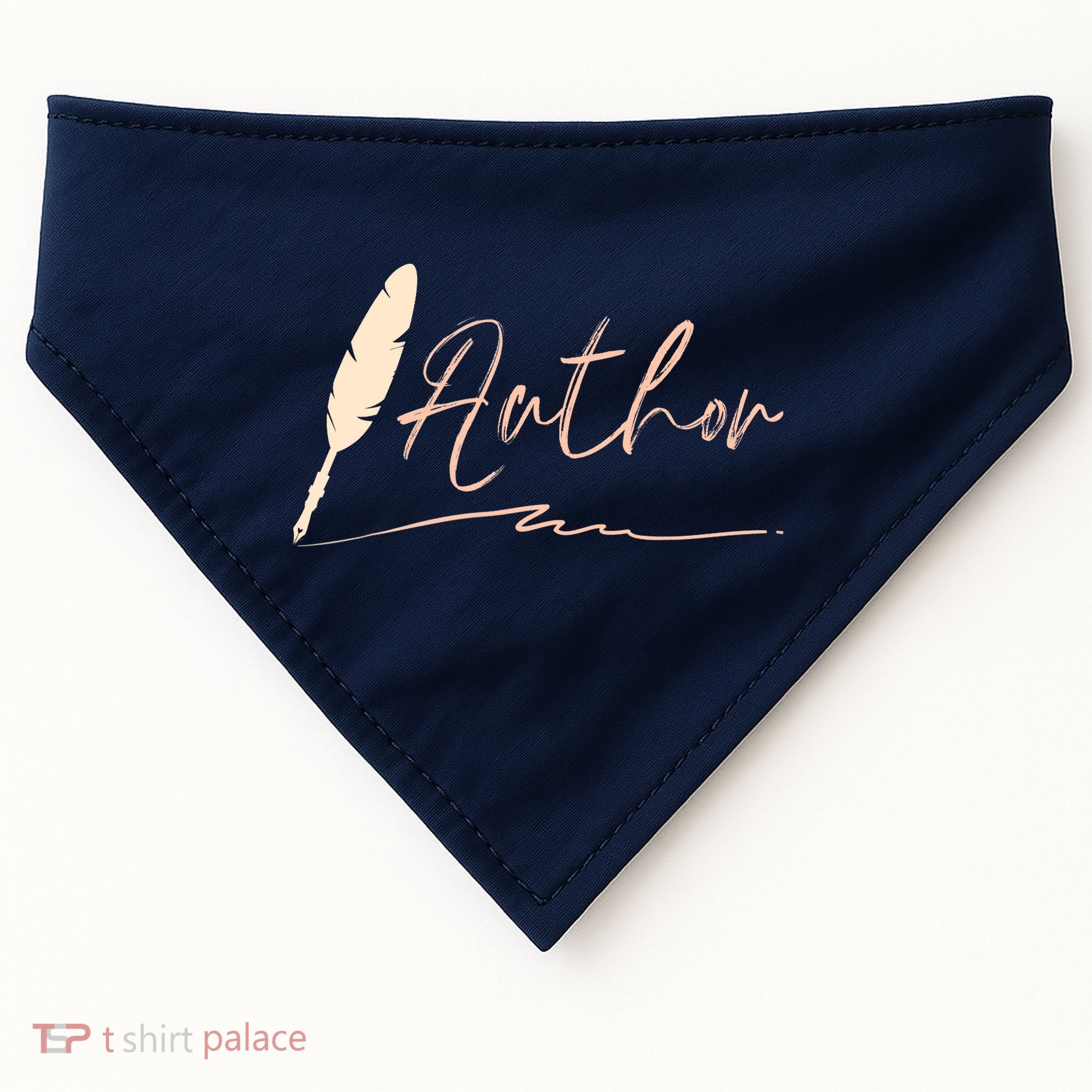 Author Writer Reading Books Literature Novel Chapter Library USA-Made Doggie Bandana