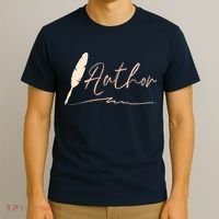 Author Writer Reading Books Literature Novel Chapter Library T-Shirt thumb 3
