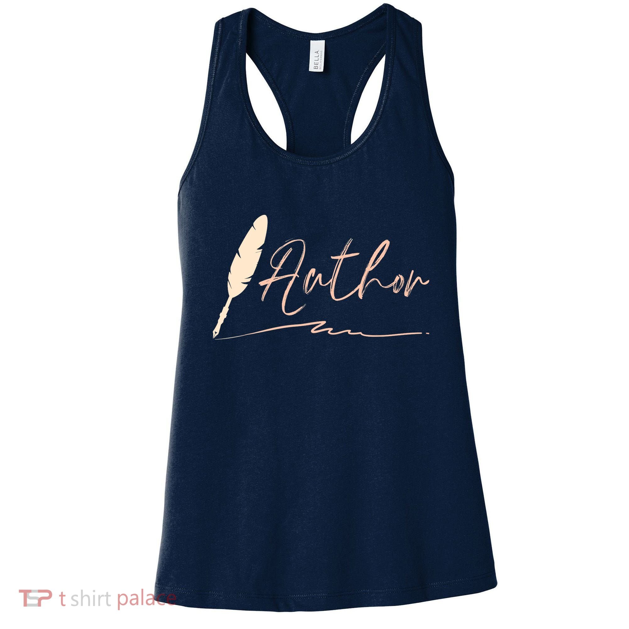 Author Writer Reading Books Literature Novel Chapter Library Women's Tank Top