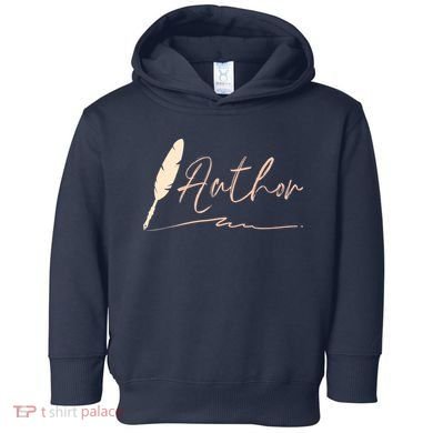 Author Writer Reading Books Literature Novel Chapter Library Toddler Hoodie
