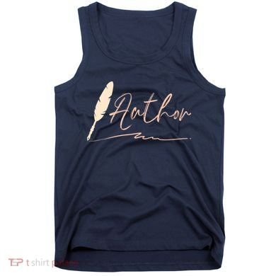 Author Writer Reading Books Literature Novel Chapter Library Tank Top