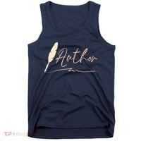 Author Writer Reading Books Literature Novel Chapter Library Tank Top thumb 0