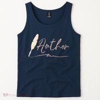 Author Writer Reading Books Literature Novel Chapter Library Tank Top thumb 2