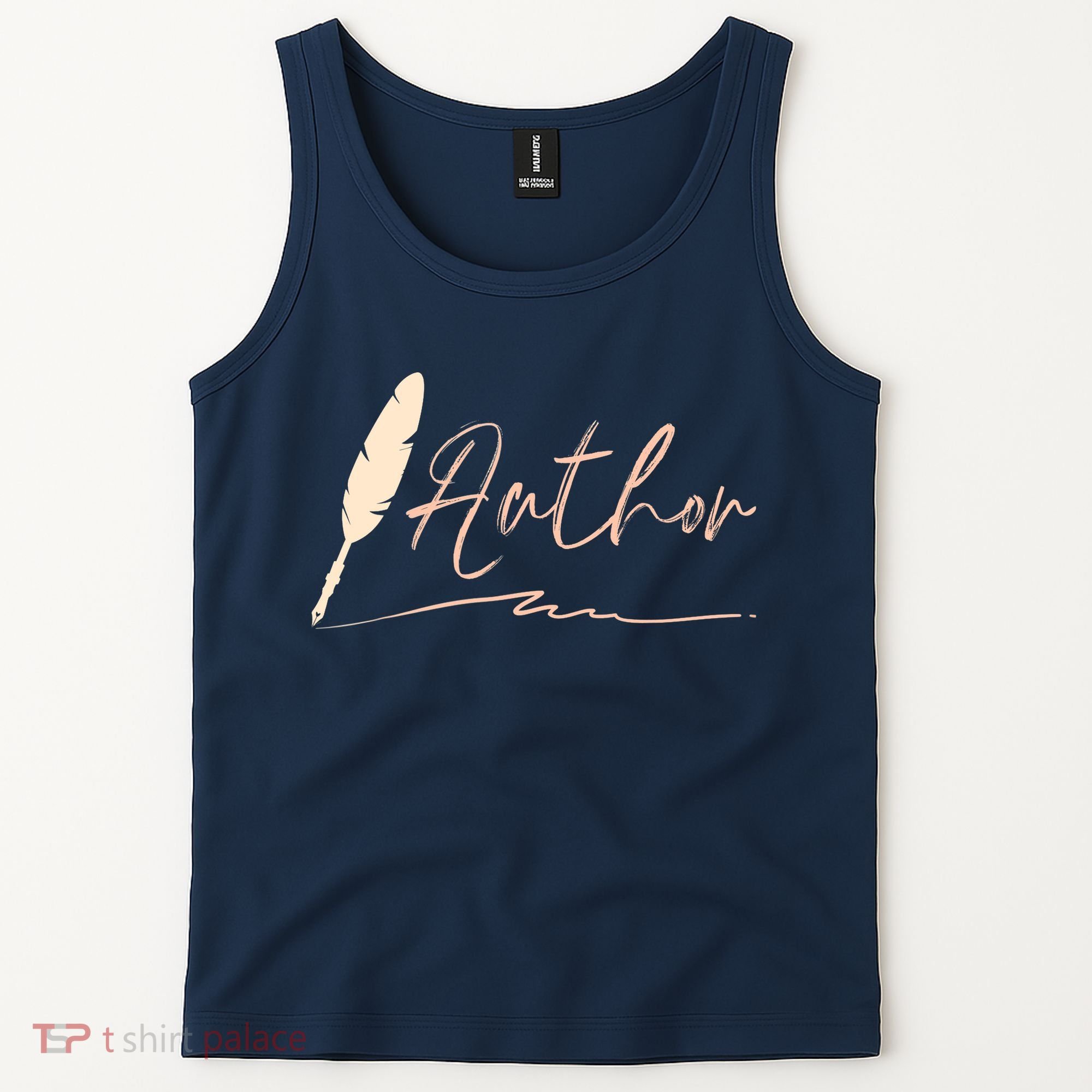 Author Writer Reading Books Literature Novel Chapter Library Tank Top