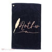 Author Writer Reading Books Literature Novel Chapter Library Golf Towel thumb 0