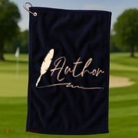 Author Writer Reading Books Literature Novel Chapter Library Golf Towel thumb 1