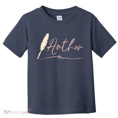 Author Writer Reading Books Literature Novel Chapter Library Toddler T-Shirt