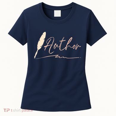 Author Writer Reading Books Literature Novel Chapter Library Women's T-Shirt