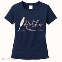 Author Writer Reading Books Literature Novel Chapter Library Women's T-Shirt thumb 0