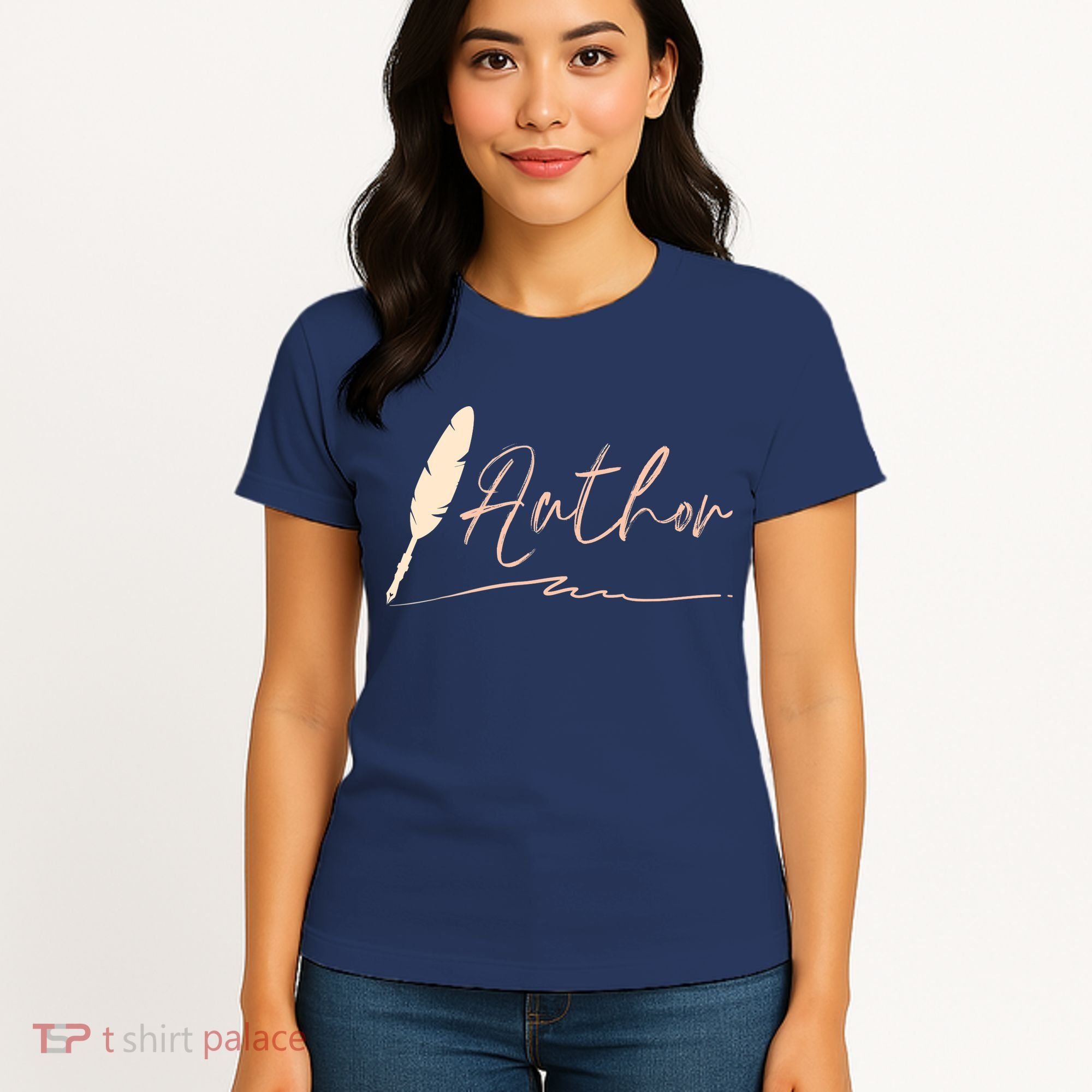 Author Writer Reading Books Literature Novel Chapter Library Women's T-Shirt