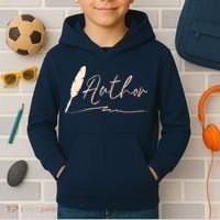 Author Writer Reading Books Literature Novel Chapter Library Kids Hoodie thumb 2