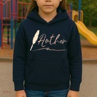 Author Writer Reading Books Literature Novel Chapter Library Kids Hoodie thumb 3