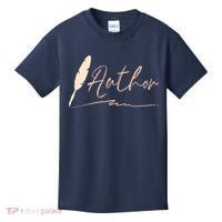 Author Writer Reading Books Literature Novel Chapter Library Kids T-Shirt thumb 0