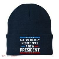 All We Really Needed Was A New President USA Beanie thumb 0