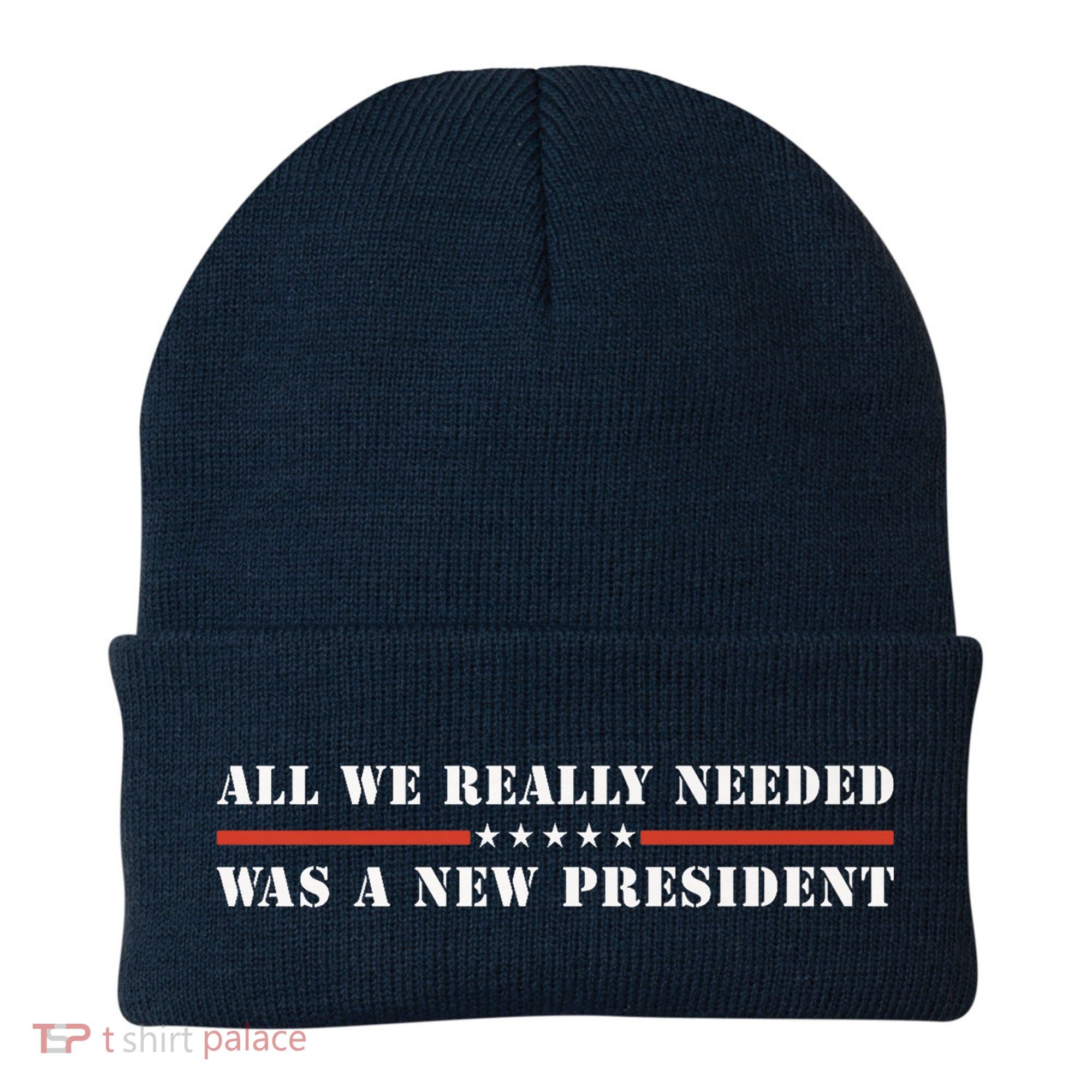 All We Really Needed Was A New President USA Beanie