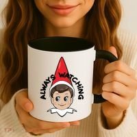 Always Watching Snitches Get Stitches Coffee Mug thumb 3