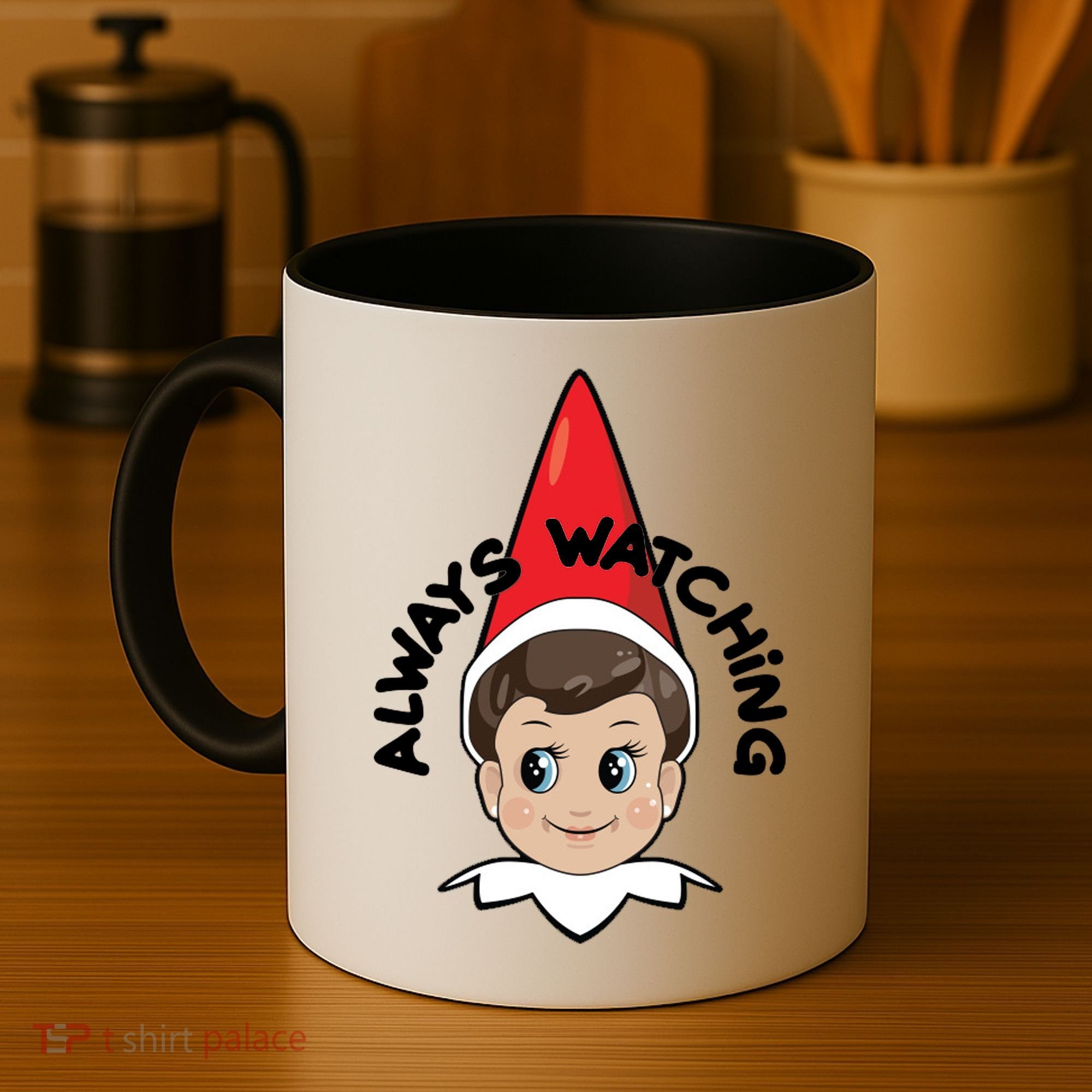 Always Watching Snitches Get Stitches Coffee Mug