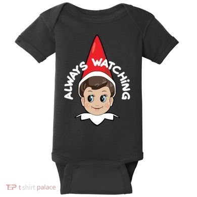 Always Watching Snitches Get Stitches Baby Bodysuit