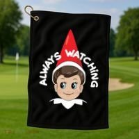Always Watching Snitches Get Stitches Golf Towel thumb 1