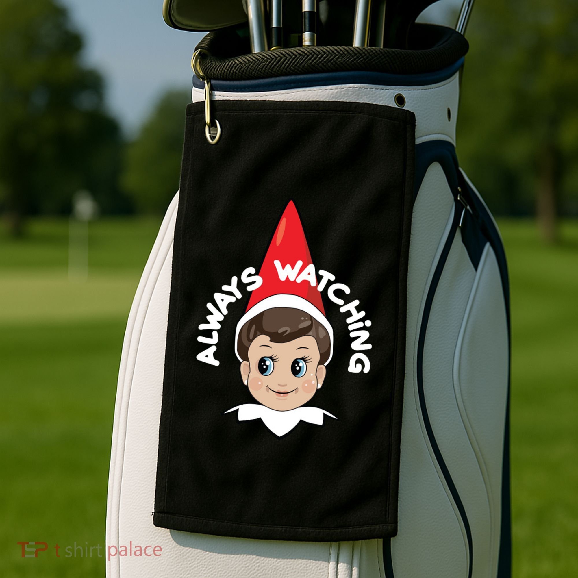 Always Watching Snitches Get Stitches Golf Towel
