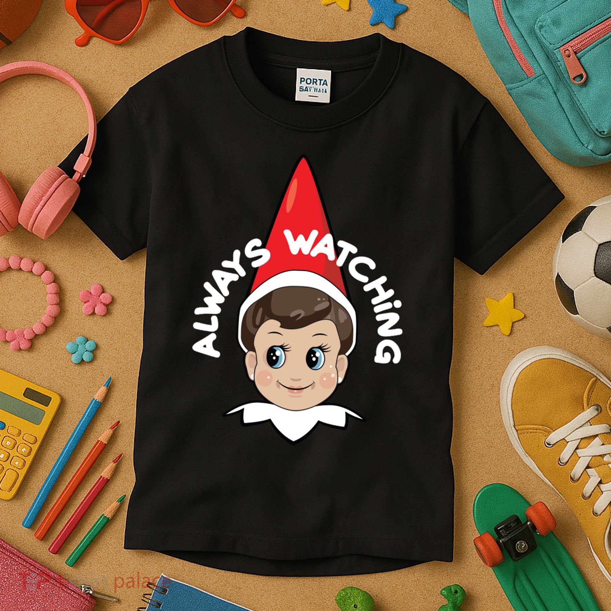 Always Watching Snitches Get Stitches Kids T-Shirt