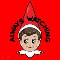 Always Watching Snitches Get Stitches Santa Hat thumb 1