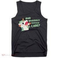 Annnnd Why Should I And Why Should I Care Unicorn Tank Top thumb 0