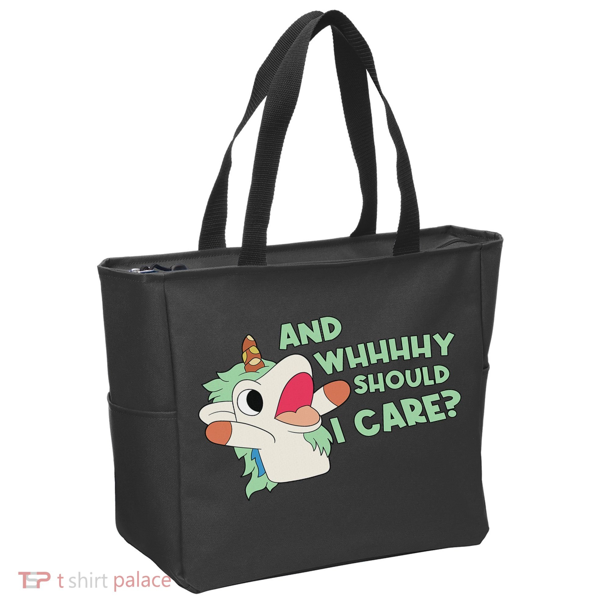 Annnnd Why Should I And Why Should I Care Unicorn Tote Bag