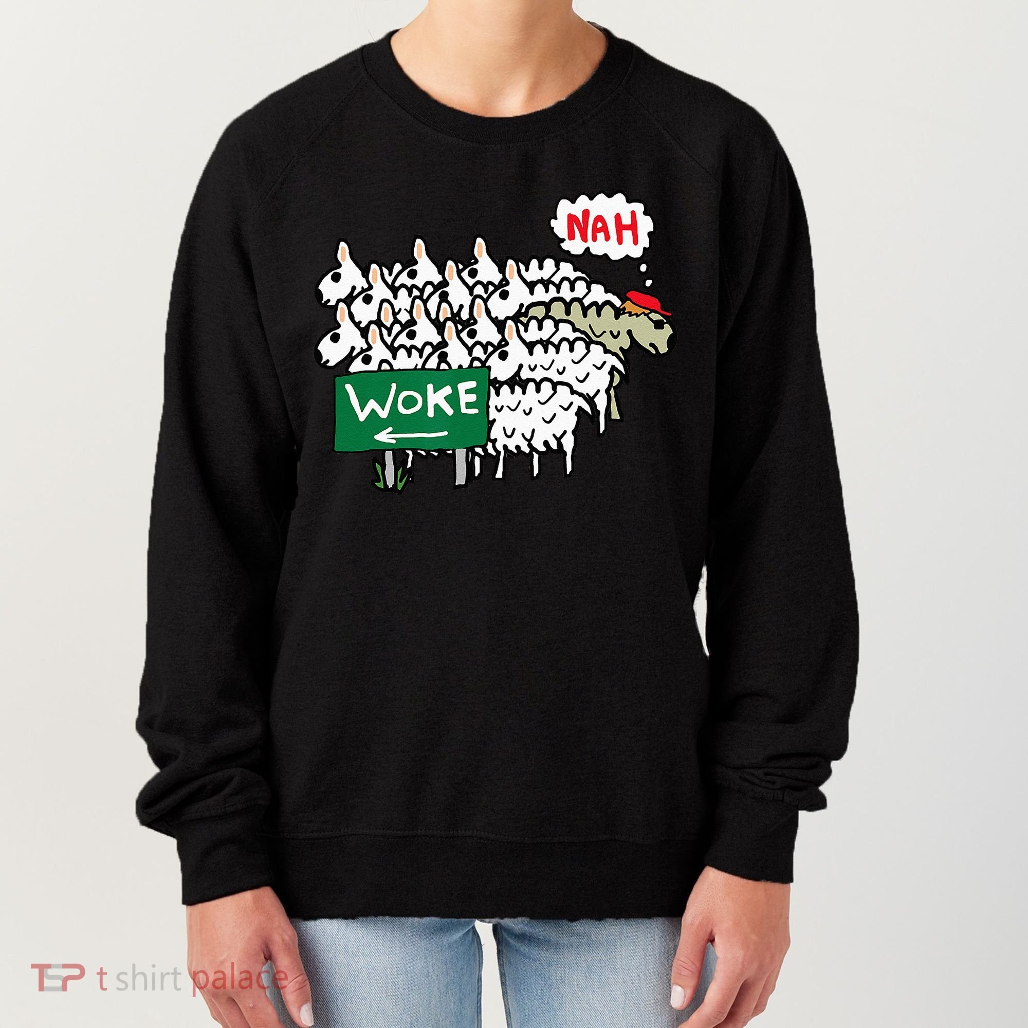 Anti Woke Sheep Women's Sweatshirt