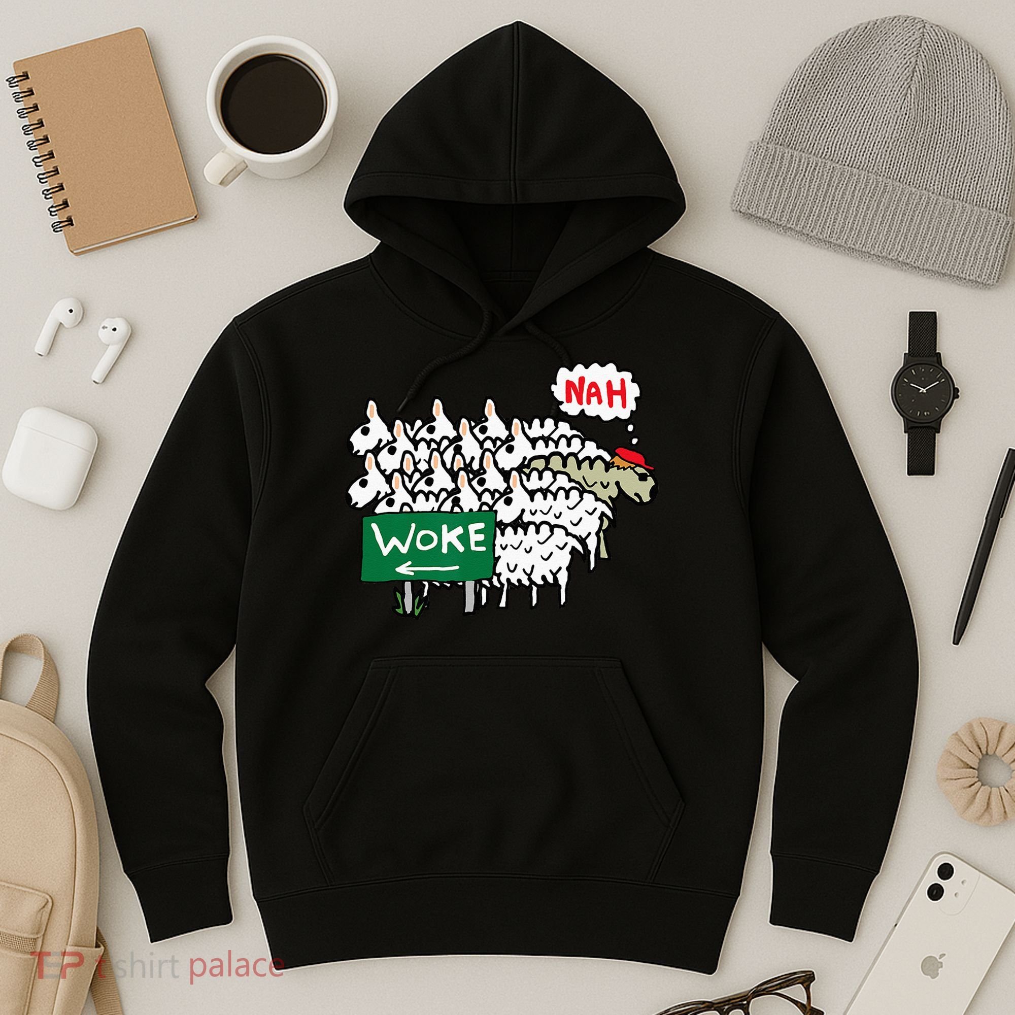 Anti Woke Sheep Hoodie