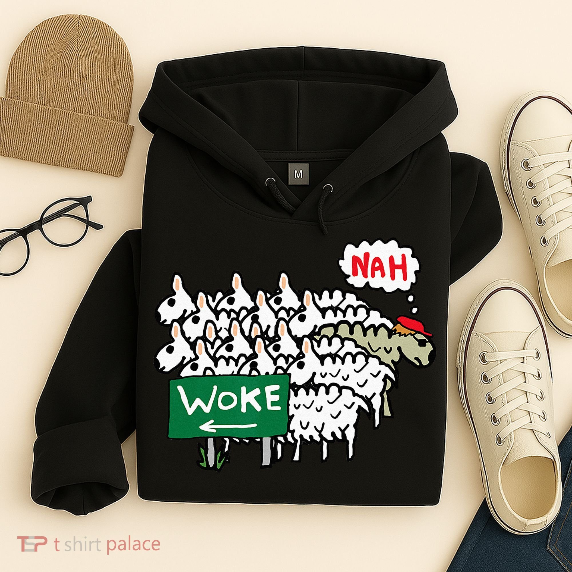 Anti Woke Sheep Hoodie