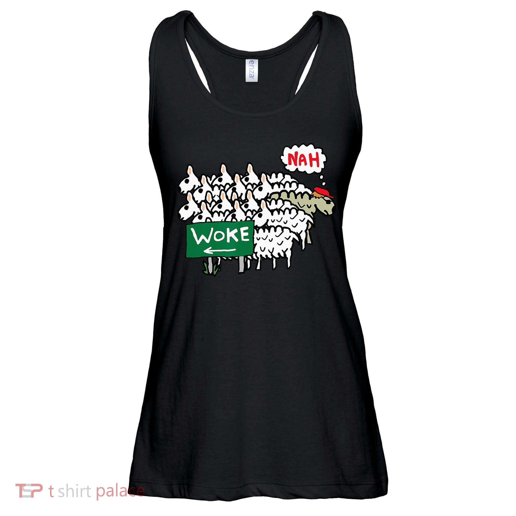 Anti Woke Sheep Ladies Essential Flowy Tank