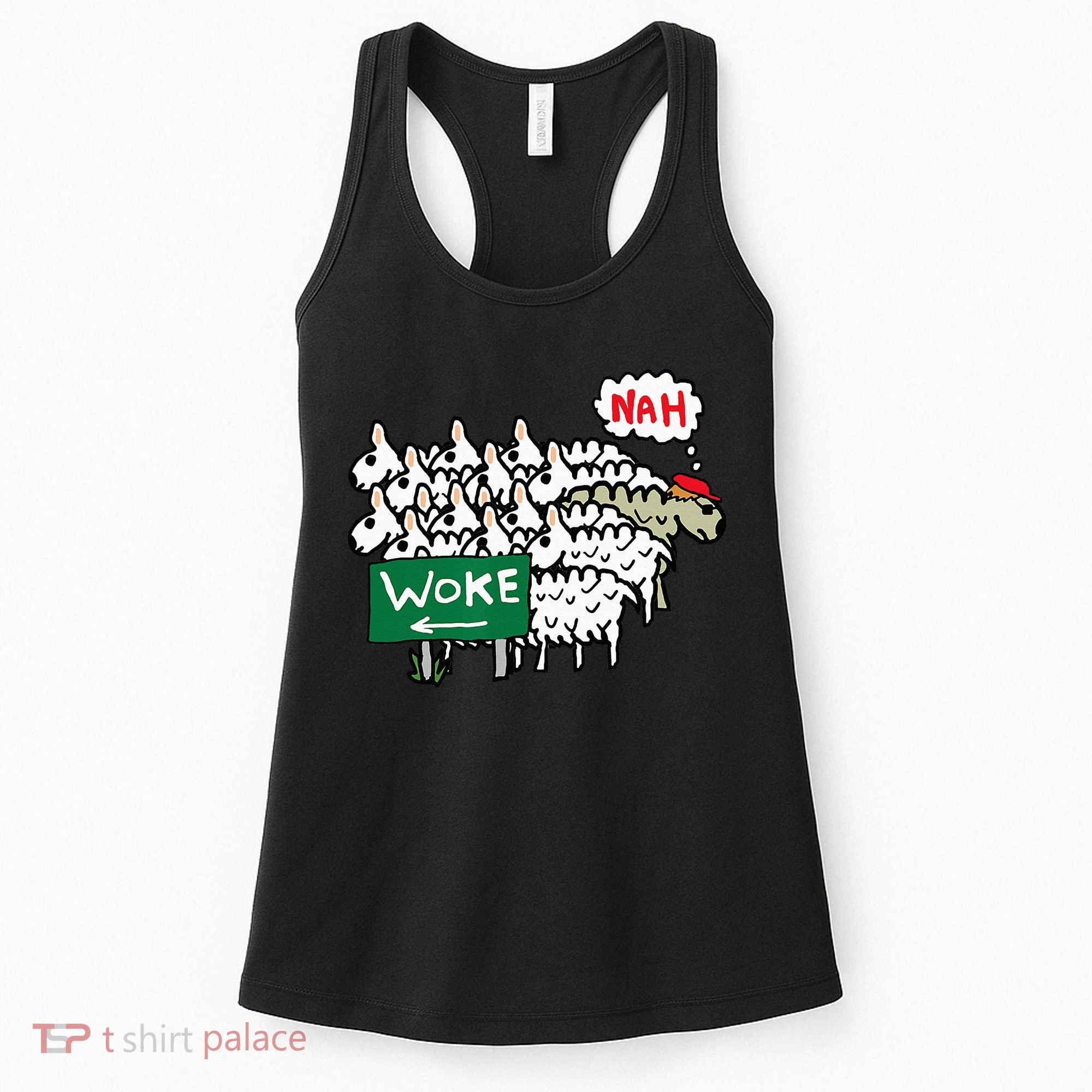Anti Woke Sheep Women's Tank Top