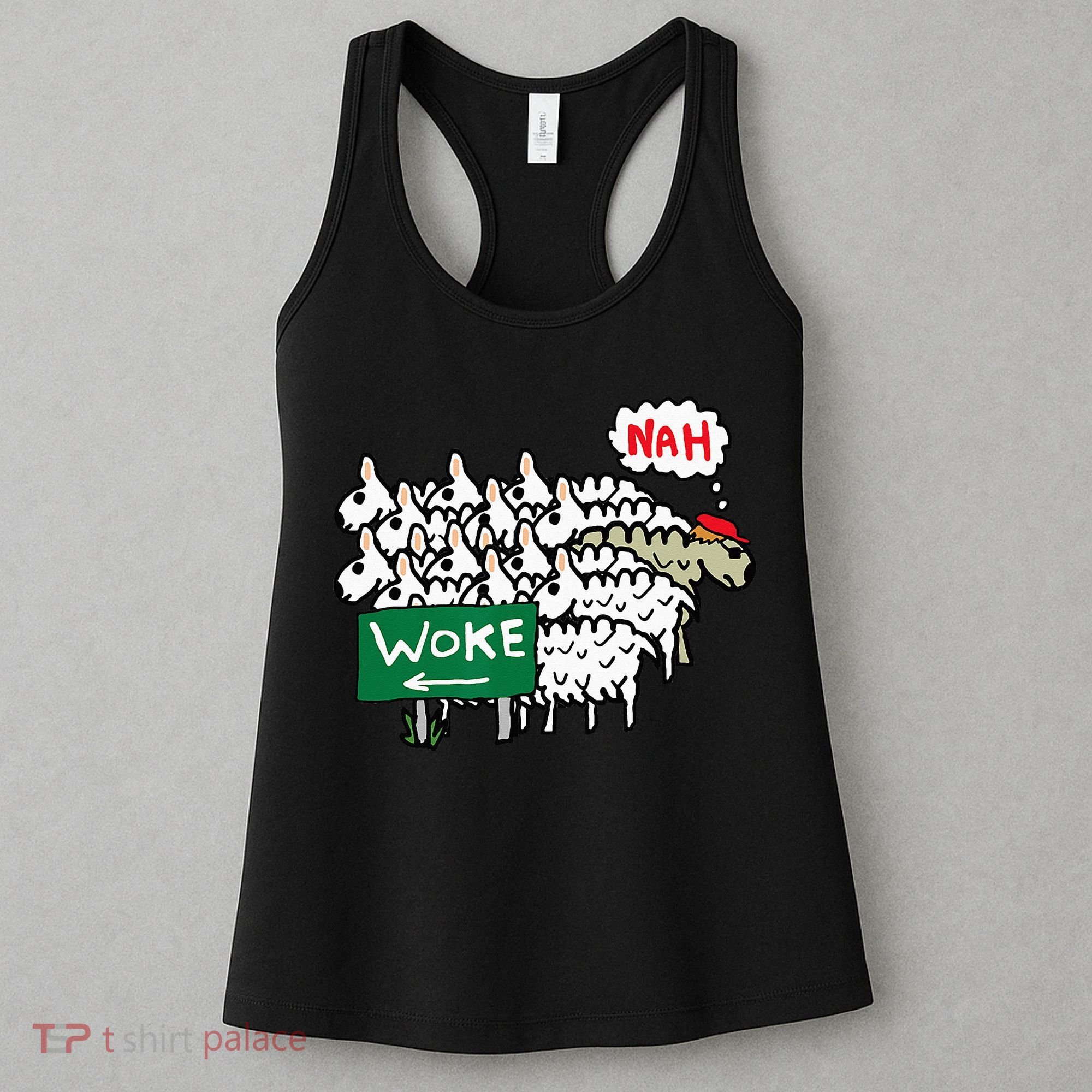 Anti Woke Sheep Women's Tank Top