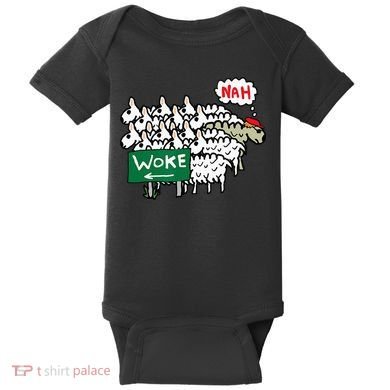 Anti Woke Sheep Baby Bodysuit