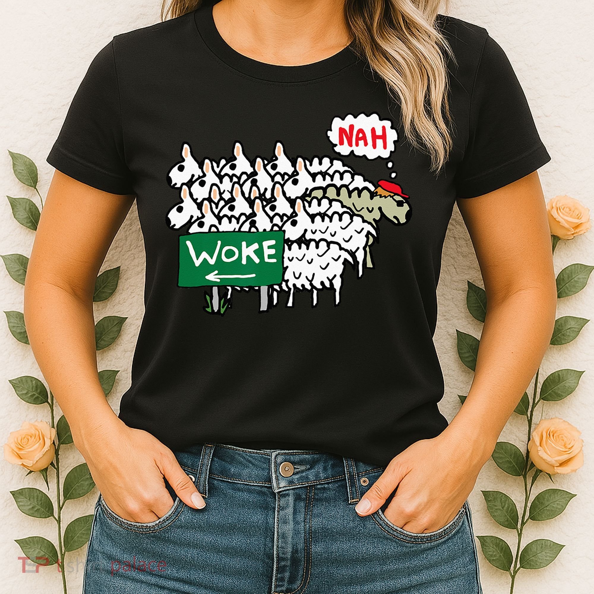 Anti Woke Sheep Women's T-Shirt