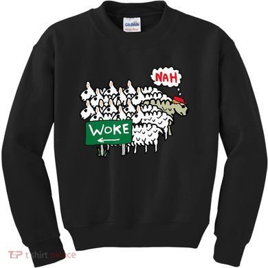 Anti Woke Sheep Kids Sweatshirt