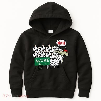 Anti Woke Sheep Kids Hoodie