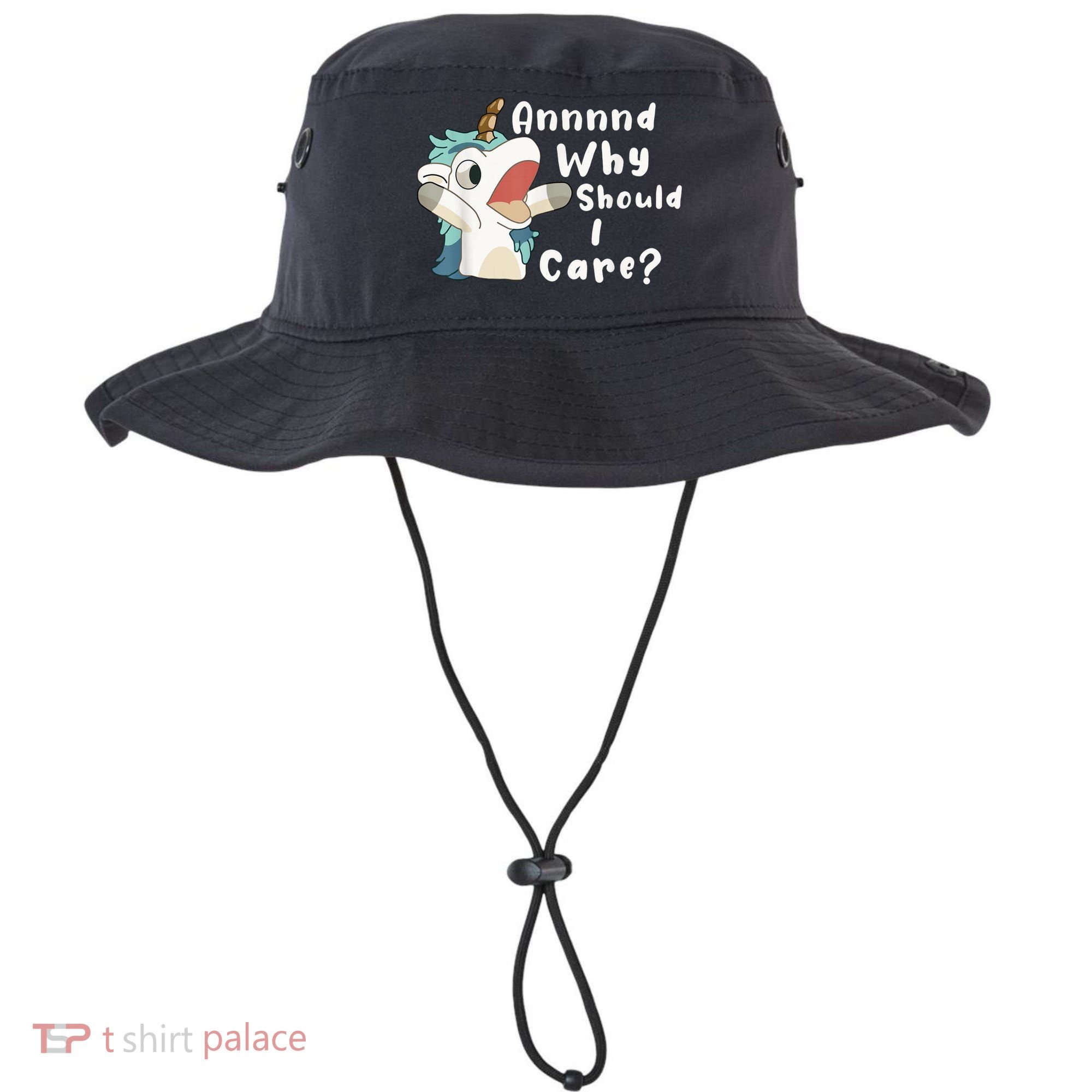 And Why Should I Care? Funny Sarcastic Unicorn Bucket Hat