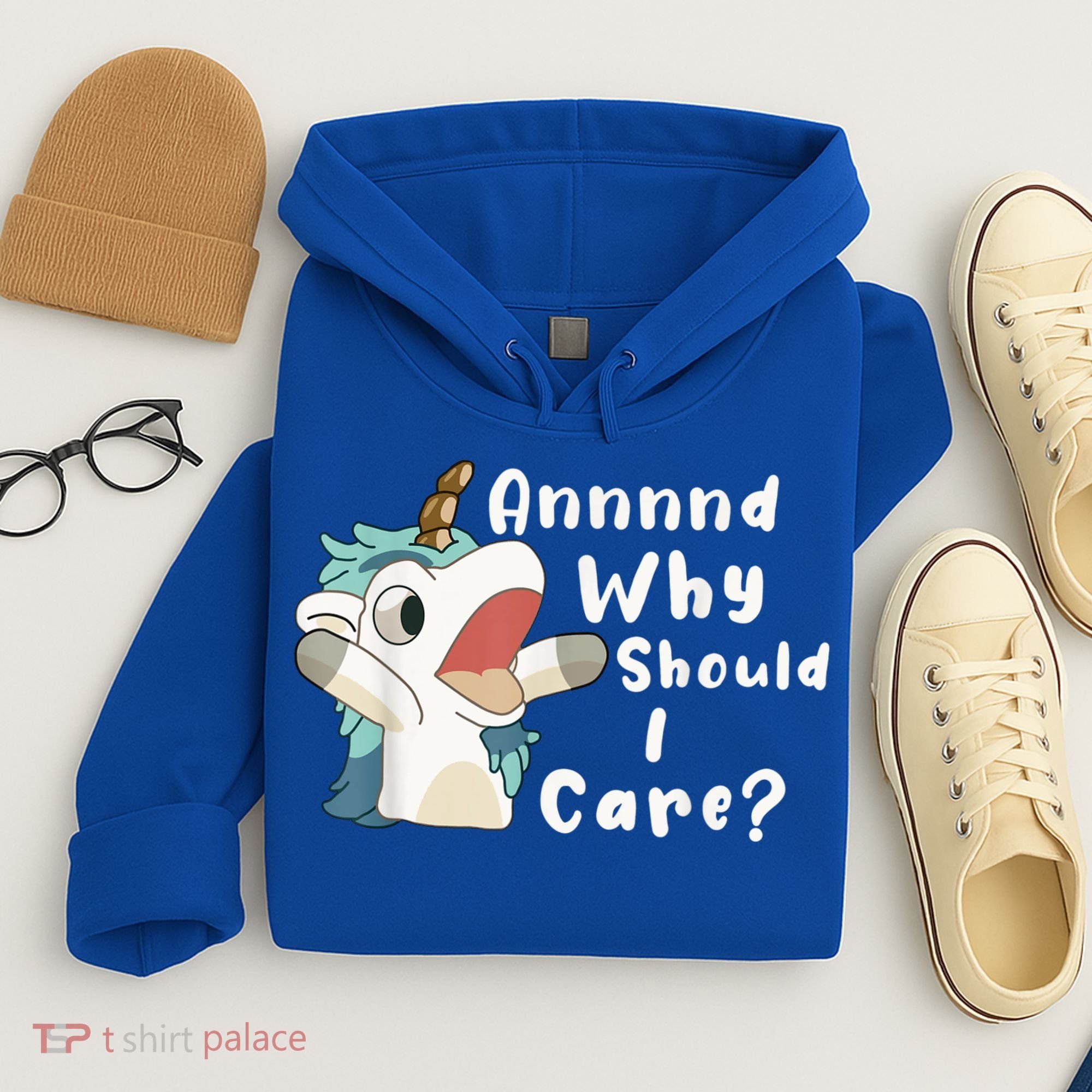 And Why Should I Care? Funny Sarcastic Unicorn Hoodie