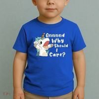 And Why Should I Care? Funny Sarcastic Unicorn Toddler T-Shirt thumb 2
