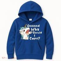 And Why Should I Care? Funny Sarcastic Unicorn Kids Hoodie thumb 0
